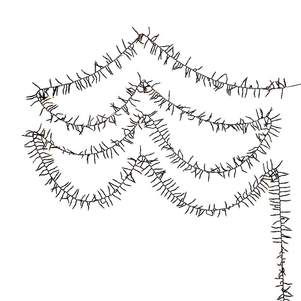 Kurt Adler 3000-Light 98-Foot Cluster Garland with Classic White LED Lights